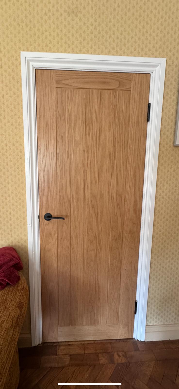 Bespoke oak door